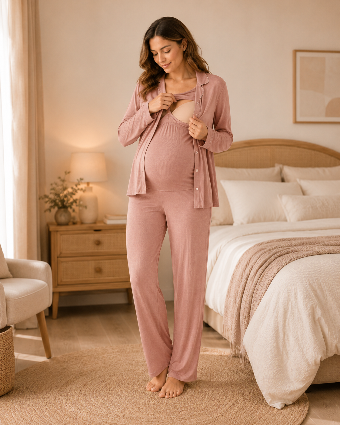 Maternity sleepwear look