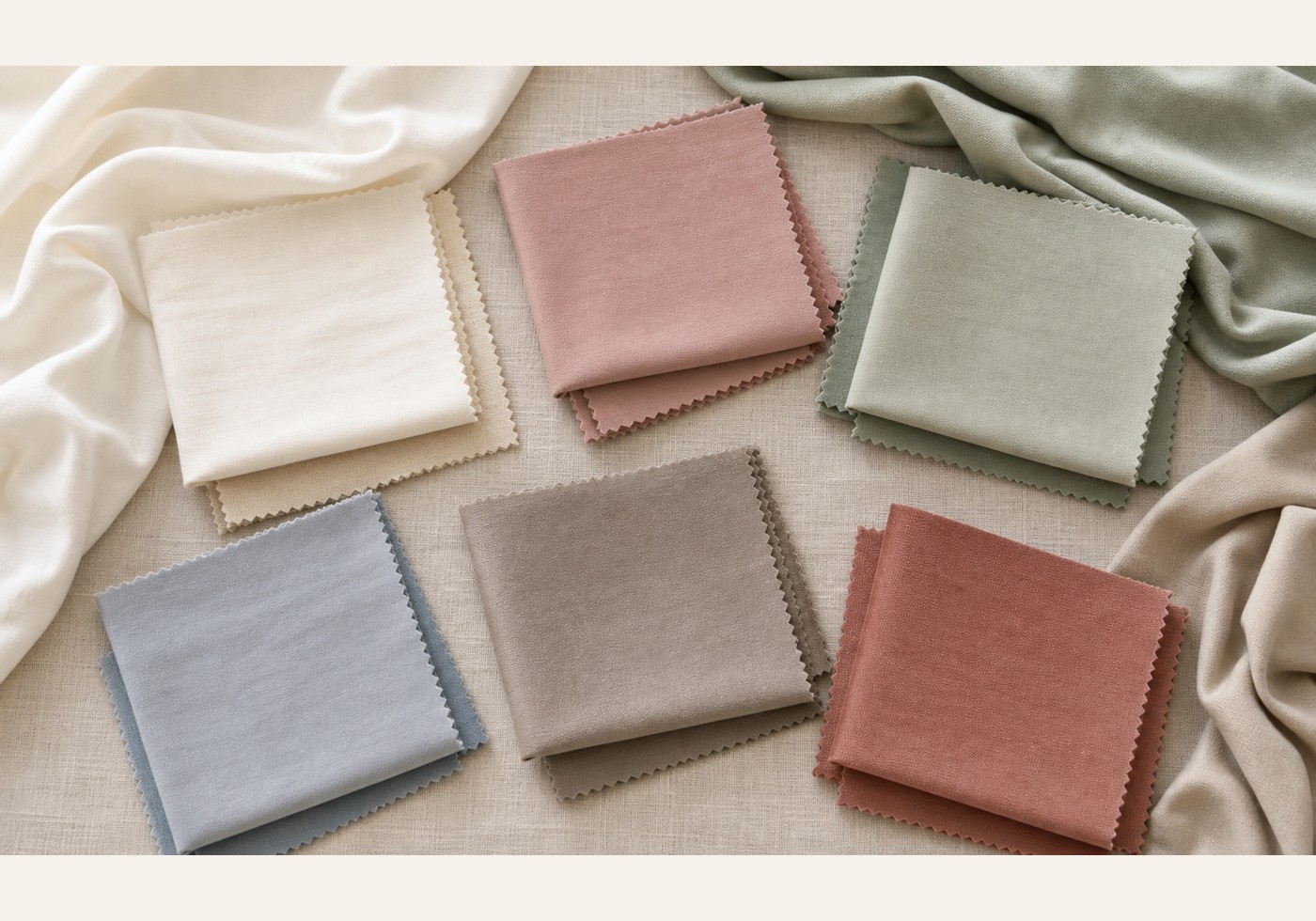 Solid sleepwear fabric color palette for private label brands